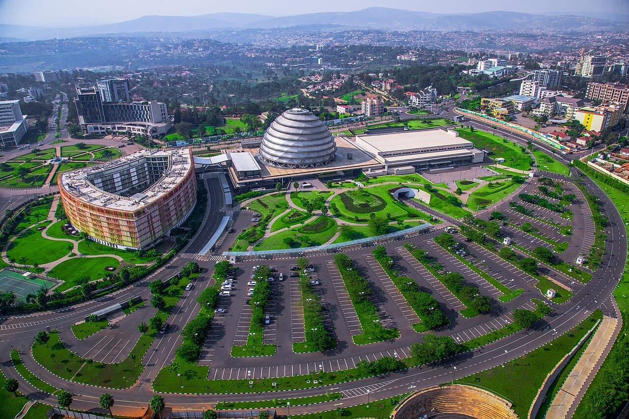 Illustration - An aerial of Kigali Convention Center on June 19 201 8a0e5f11cc