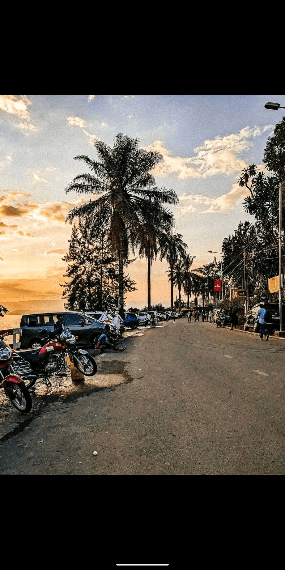 Illustration - Coucher du soleil ville de Goma